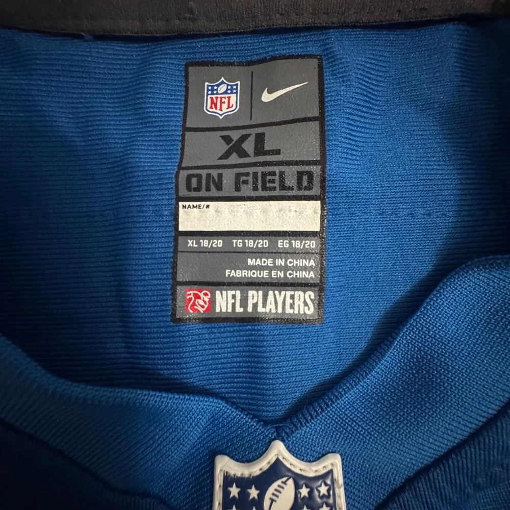 Nike Detroit Lions Calvin Johnson 81 Jersey Youth XL Blue NFL On Field Megatron